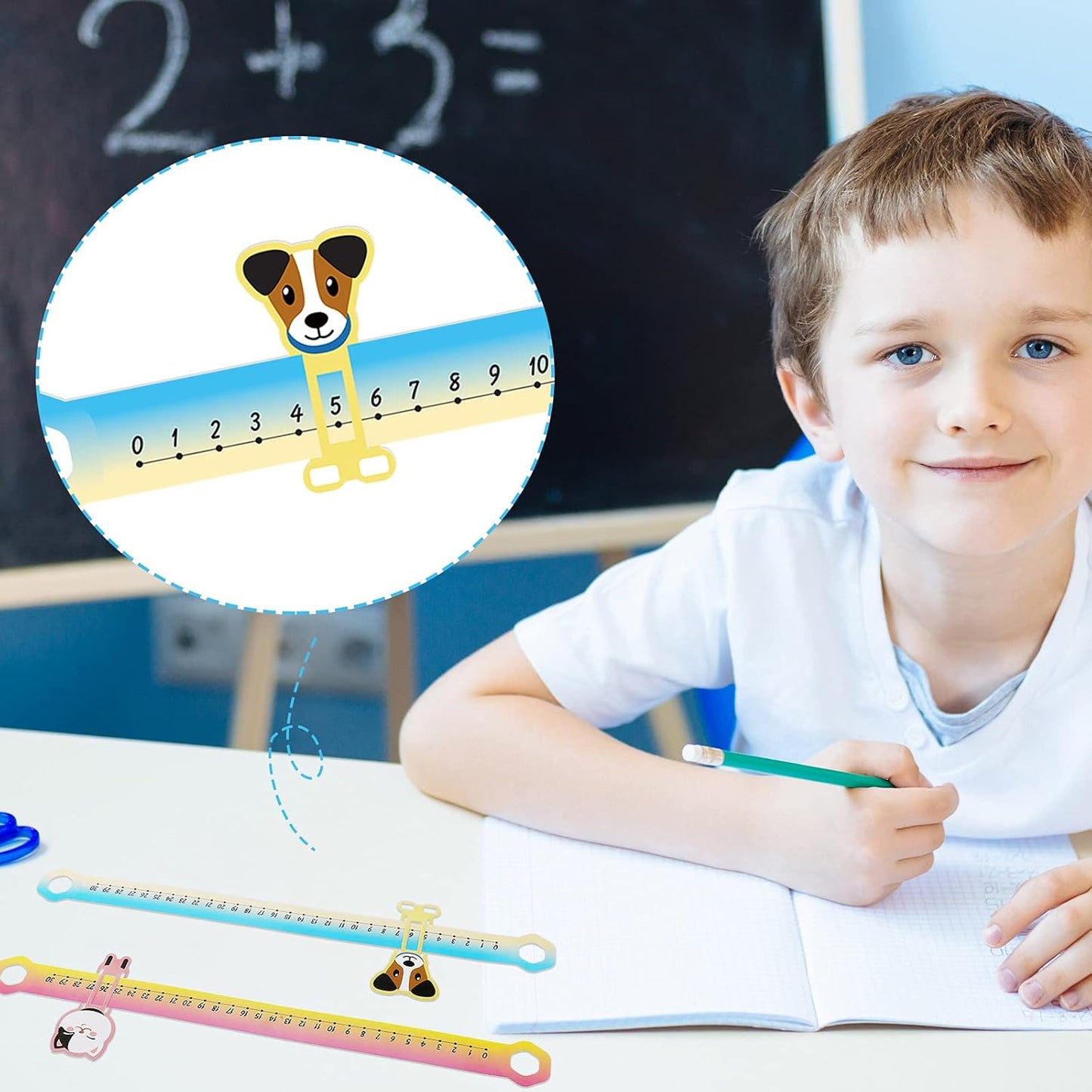 12 Pieces Number Lines for Students Positive Slide and Learn Integers Number Lines 21 x 3 Inch Numbers Line Focuses on Numbers 0 to 30 for Home Kindergarten School Classroom Wall
