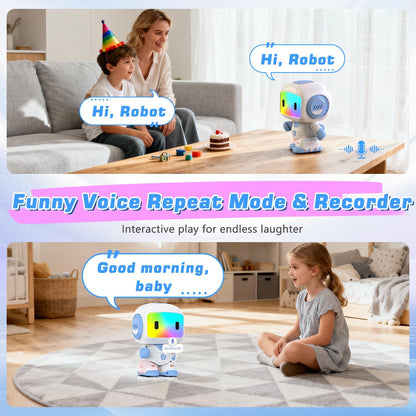 Robot Toy for Kids,Remote Control Robots with Smart Interactive Dancing, Programmable Toy, Rechargeable Robots Toys for Age 3-8 Year Old Boys and Girls Christmas Birthday Gift Present Blue