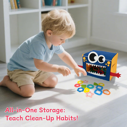 edusense Monster Tactile Sensory Toy for Toddlers 3+ | 20 Textured Shapes | Fine Motor Skills & Shape Learning