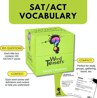 ? WORD TEASERS Junior - Vocabulary Word Game for Kids 8+ - Fun Family Conversation Starters - Reading Games for Elementary & Middle School - 150 Vocabulary Flash Cards/Conversation Cards