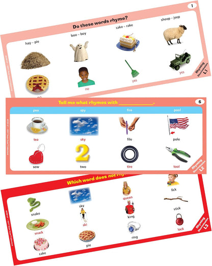 Super Duper Publications | Phonological Awareness Skill Strips® Photo Flash Cards | Educational Learning Resource for Children | Skills to Learn to Read | Activities for Auditory Processing Disorders