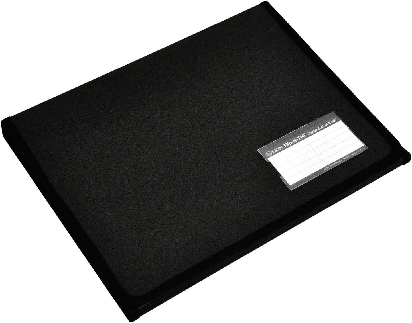 Lion Flip-N-Tell Display Book-N-Easel, Letter, 20 Double Sided Pockets, Vertical, 1 Easel Display Book (39009-V)