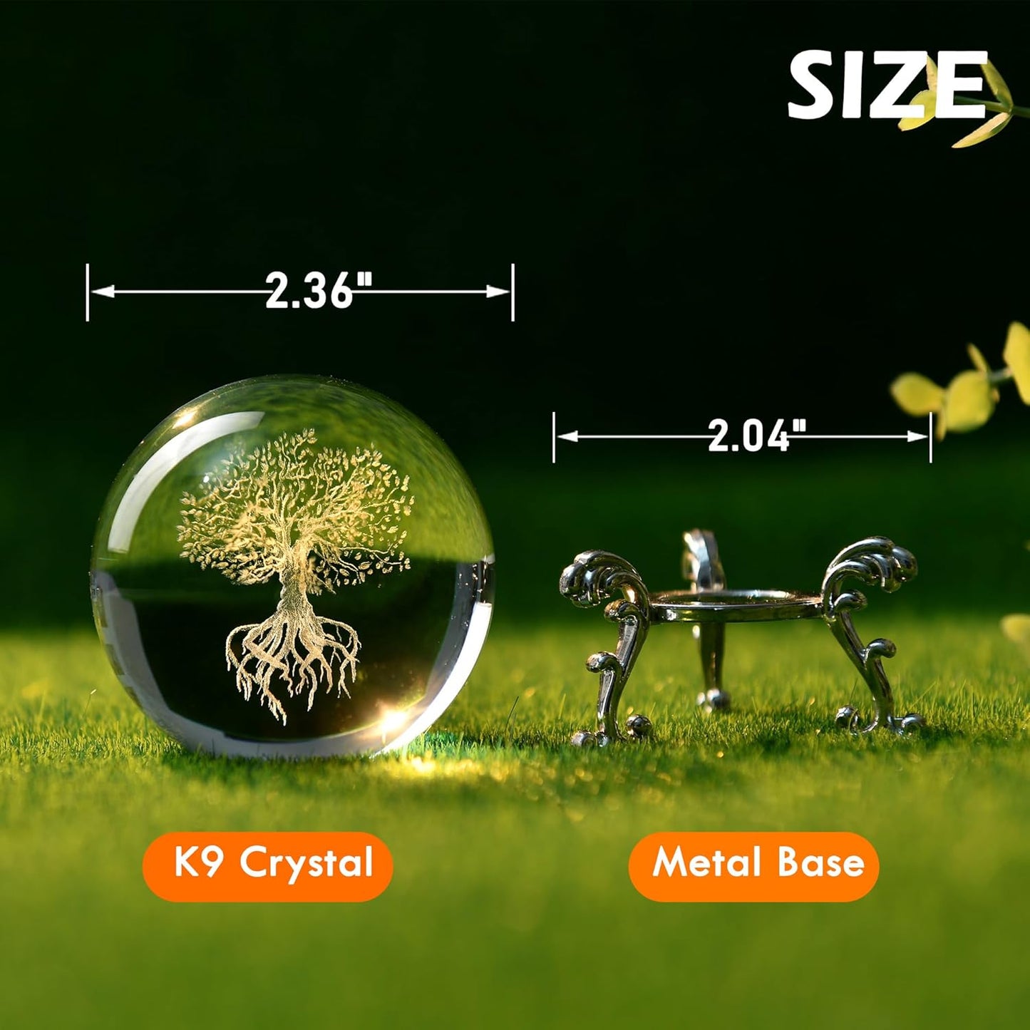 IFOLAINA 3D Solar System Crystal Ball 60mm Laser Engraved Glass Sphere Home Decor with Stand Solar System Planet Model Decor Space Universe Gifts for Astronomy Lovers