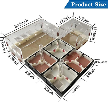 Ant Farm Nest Science DIY Terrarium Kit Care for Live Ants Ant Habitat with Water Tower Nurturing Room and Comprehensive Observation