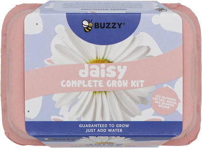 Buzzy Seeds Flower Starter Kit | 2-Pack Eco-Friendly Colorful Egg Cartons | Sunflower & Daisy Seeds | Indoor Flower Grow Kit | Gardening Gift | Ideal for Easter or Mother's Day Gifting