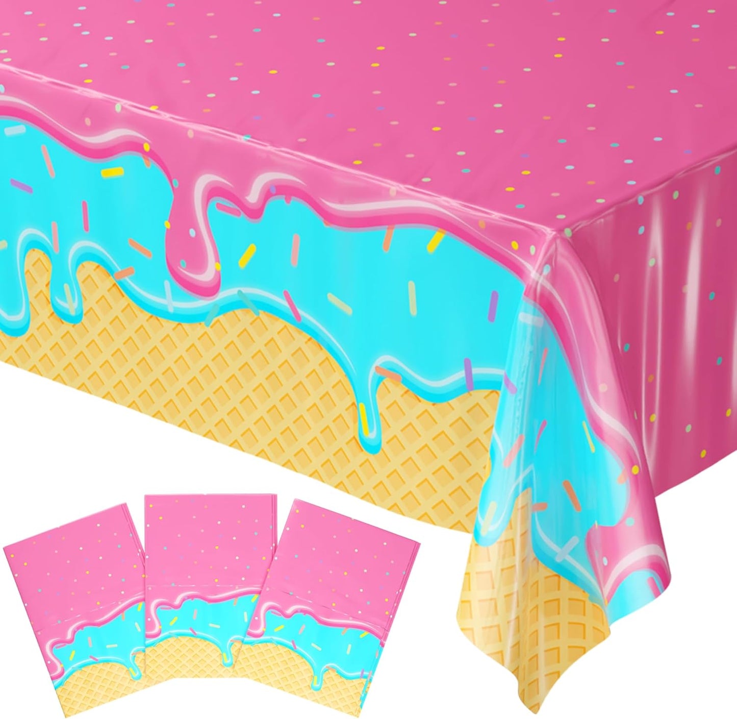 Blue Orchards Science Table Covers (Pack of 3) - 54"x108" XL - Science Birthday Party Decorations, Chemistry Party, Laboratory Theme Table Cloth