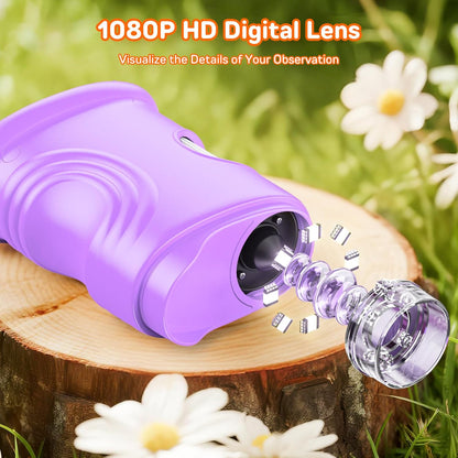 1000X Digital Handheld Microscope for Kids with 2.0" IPS Screen, Outdoor Toys Portable STEM Science Lab Gifts, Rechargeable Pocket Microscope Educational Toy for Boys & Girls Age 4-6 8-12, Orange