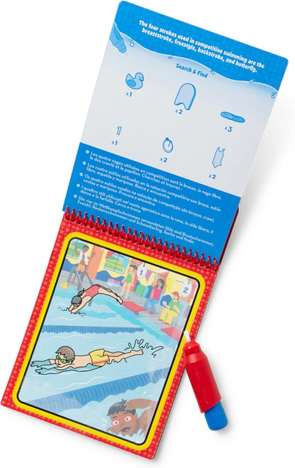 Melissa & Doug On The Go Water Wow! Mess Free Coloring Book, Reusable Water-Reveal Activity Pad, Vehicles, Travel Toys, Party Favors, for Toddlers & Kids Ages 3+ - FSC Certified