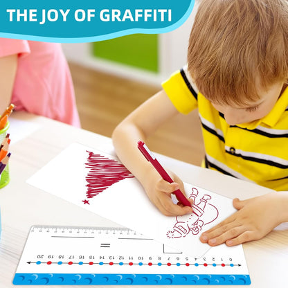 30 Packs Number Line Dry Erase Boards Cards, Double Sided Writable and Erasable Board, 0-20 on One Side & Blank Whiteboard on Other Side for Kids, Students, Classroom and Home - 12” x 4”
