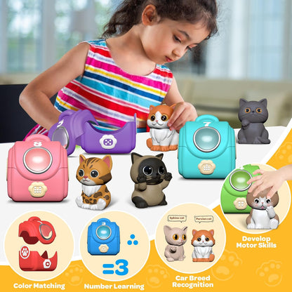 Learning Toy for Toddlers 1 2 3 Year Old, 10 Farm Animal Toys & 10 Barns, Counting, Matching & Sorting Montessori Educational Sensory Toys, Christmas Birthday Easter Gift for Baby Boy Girl 1-3