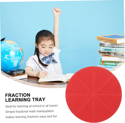 Angoily 1 Set Eva Fraction Circles Educational Math for Fraction Demonstrator for and Fun for Home School Use