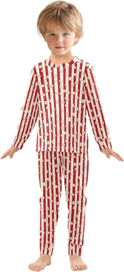 ALAZA Shark Starfish Palm Tree 2 Piece Pajama Set Long Sleeve Top and Pants Sleepwear Unisex - Colors B