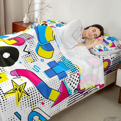 Erosebridal Science Theme Bed Sheets Set Full Size for Boys Girls Chemistry Periodic Table Print Sheet Set Chemical Subject Theme Sheets Teens Kids Math Science Atyle Fitted Sheet 4 Pcs