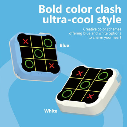 Tic Tac Toe Bolt Game,Handheld Electric Puzzle Game Console, Board Games for Kids and Adults,Gift Ideal for Kids and Adults' Birthday(Blue)