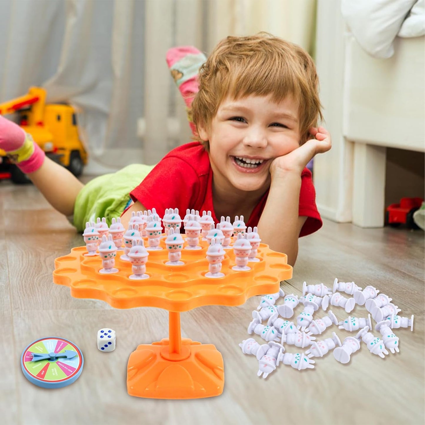 kykake Frog Balance Game Toys,Balance Game Tree Two-Player Parent-Child Interactive Family Tabletop Puzzle Montessori Toy,Frogs Board for Kids and Adults (Frog)