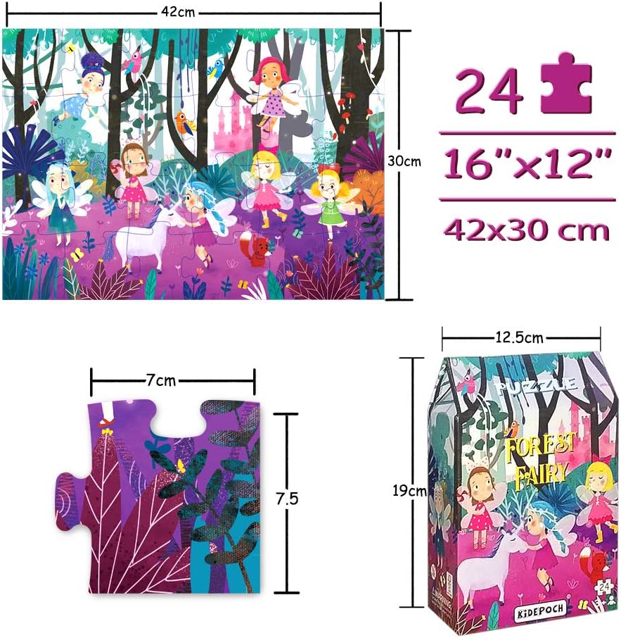 KiDEPOCH 100pc Barnyard Floor Puzzle, 13.8" x 19.7", Paper, Jigsaw, Beginner, 3-8 Years
