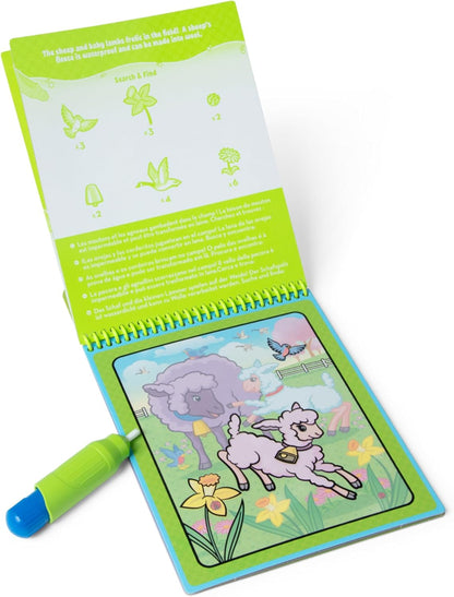 Melissa & Doug On The Go Water Wow! Mess Free Coloring Book, Reusable Water-Reveal Activity Pad, Spring, Travel Toys, Party Favors, for Toddlers & Kids Ages 3+