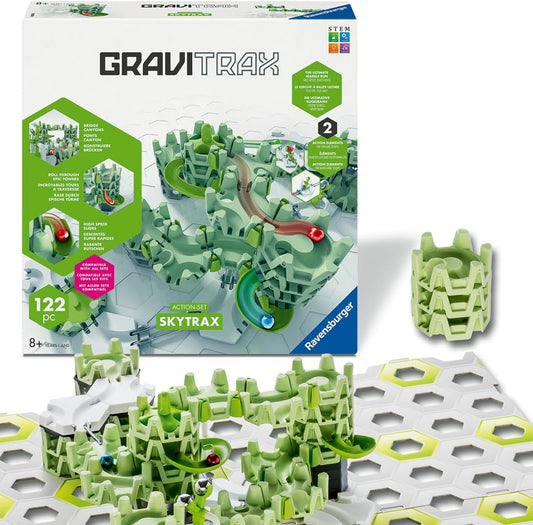 Ravensburger GraviTrax Action Set Skytrax | Innovative Marble Run System and Features | Marble Run and Construction Toy for Ages 8+, Compatible with All GraviTrax Products