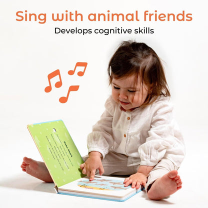 Cali's Books Rock Music Books for Toddlers 1-3 - Singing Button Sound Board Book for 2 Year Old Children, Musical Toddler Rock Songs Toys, 18 Month Interactive Learning Toy, USB-C Rechargeable