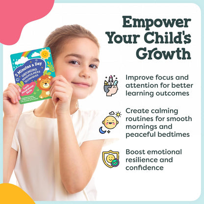 Mindfulness Cards for Kids - Social Emotional Learning Tools, Coping Skills, Self-Regulation Flash Cards, Therapy Resources, Preschool, Special Needs, ADHD, Autism, Counseling Supplies, Learning Game