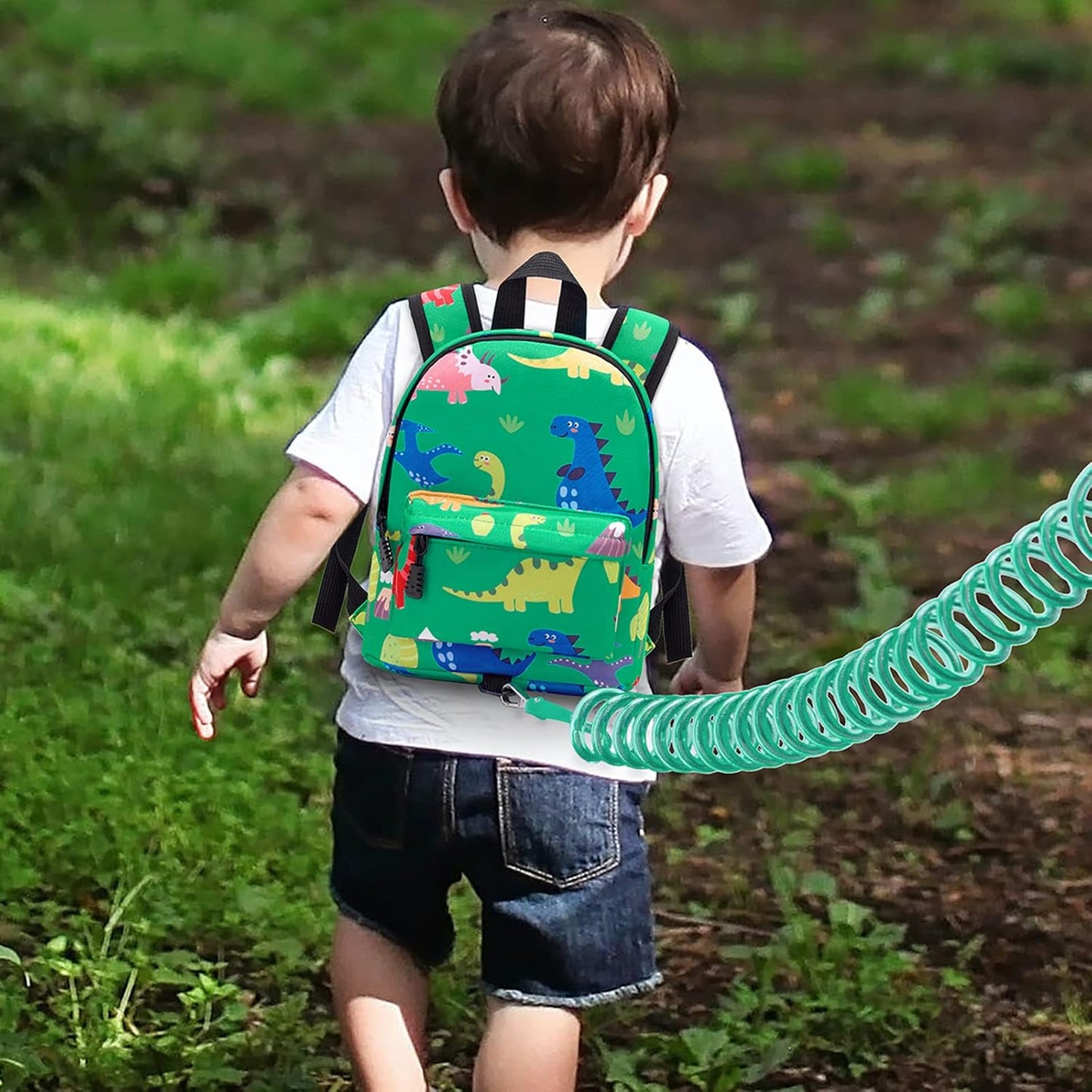 Accmor Toddler Backpack Leash with Anti Lost Wrist Link, Cute Mini Child Walking Harnesses Keep Kids Close Back Pack Rope Tether Rein for Baby Boys (Pink/Unicorn)
