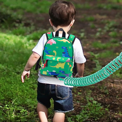 Accmor Toddler Backpack Leash with Anti Lost Wrist Link, Cute Mini Child Walking Harnesses Keep Kids Close Back Pack Rope Tether Rein for Baby Boys (Pink/Unicorn)