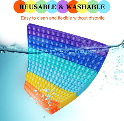 Multiplication Table Rainbow Math Game Toy Push P0PP Restless Toy Bubble Restless Game for Learning Math Multiplication Calculation Operations [15x15 Multiplication Table]