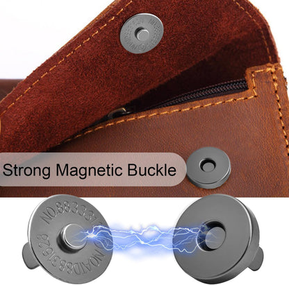CooBigo 24Sets Magnetic Snaps for Purse Closures 18mm Magnetic Fastener Replacement Kit Magnetic Snaps for Purses and Totes Clothing Bag DIY Craft (Silver)