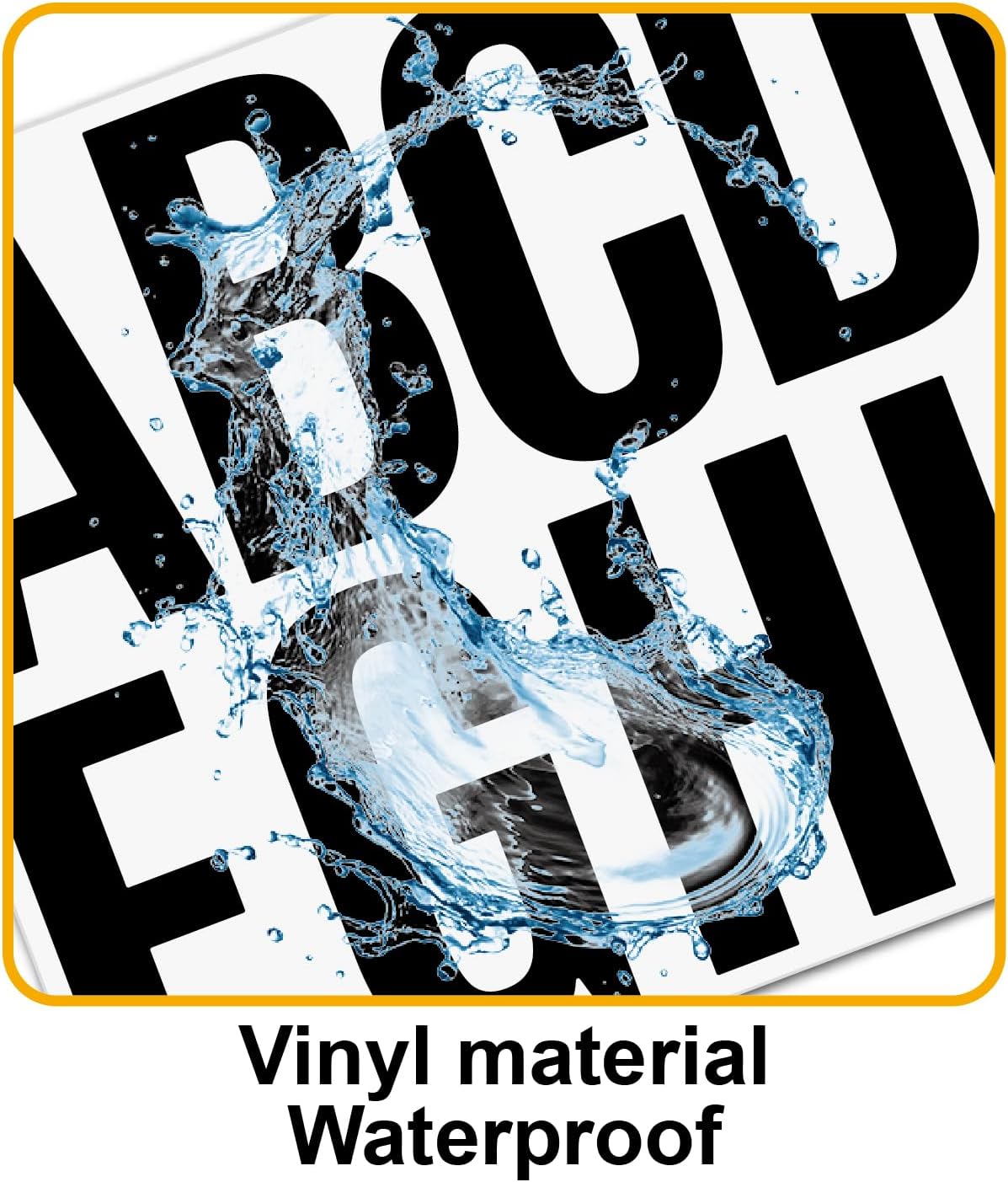 480 Pcs Waterproof 3" Vinyl Alphabet & Number Stickers - Self-Adhesive for Mailboxes, Windows, Doors, Signs, Vehicles & More, Black
