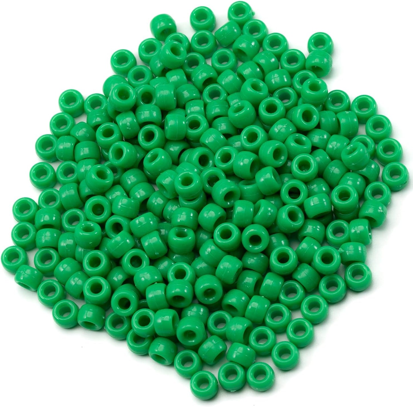 Gxueshan 1000 Pcs Acrylic Black Pony Beads 6x9mm Large Hole Pen Hair Kandi Beads Bulk for Friendship Bracelet Necklace Jewelry Making Earring Braiding Kit