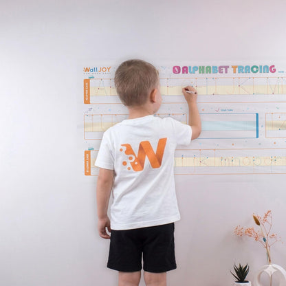 Dry Erase Handwriting Practice for Kids – 39.4×16” Large Clear Lined Dry Erase Board, Whiteboard with Lines that Sticks to Any Surface