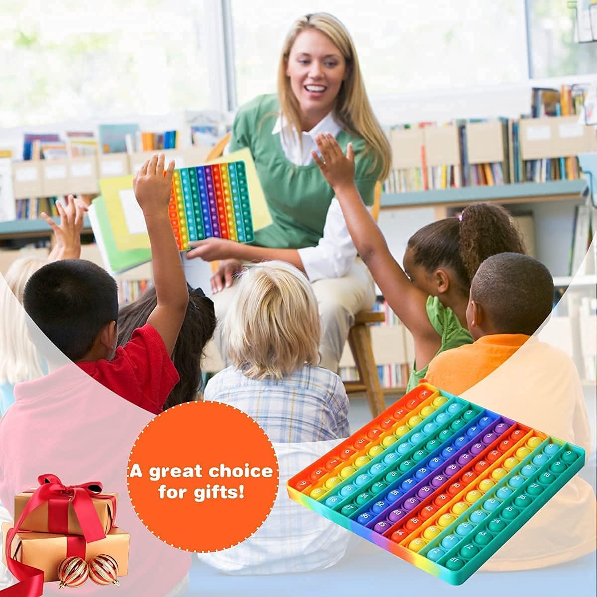 DK-SIMINA Multiplication Tables Games 12x12 Flash Card Toys, POP Create Various Multiplication Formulas for Teachers, Two-Sided Tables