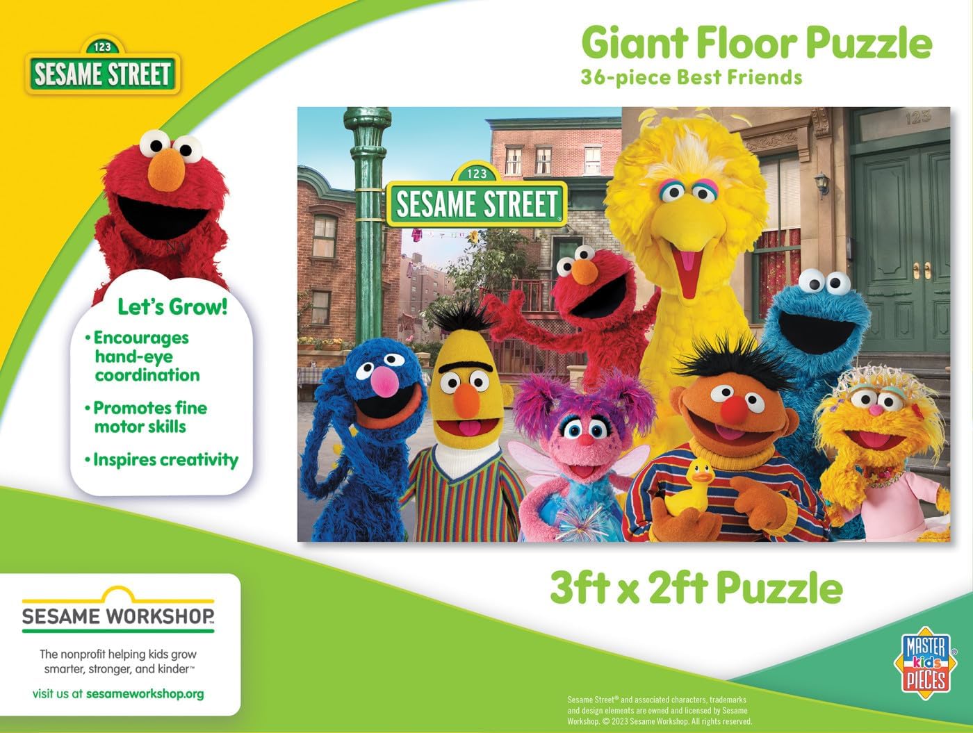 MasterPieces Floor Puzzle - Jumbo Size 80 Piece Jigsaw Puzzle for Kids - USA Map Shaped Puzzle - 3ftx2ft
