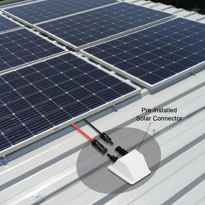 Solar Panel Mounts Bracket Set of 4pcs (White), Drill Free ABS Corner Roof Brackets Mounting Kit, Durable Solar Mount Rack Accessories for RVs, Trailers, Boats, Yachts, Vans, Carports