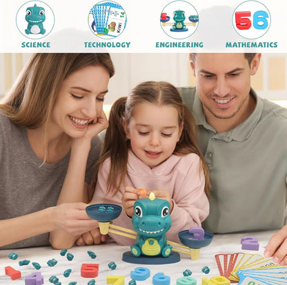 Snugzy Frog Balance Counting Toys, Number Counting Scale Games for Kids Cool Math Learning Games for Boys and Girls Preschool Kindergarten Learning STEM Montessori Educational Toys for 3+ (93 PCS)