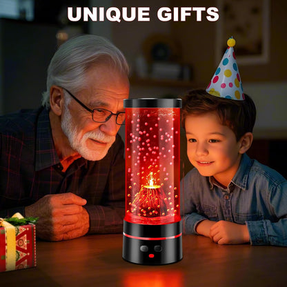 Volcano Lamp Science Kit, STEM Volcano Eruption Educational Kids Night Light USB/Battery Power, Christmas Gifts for Kids Adults,Leak-Proof Relaxing Sensory Light for Home Bedroom Decor (Gift Ready)