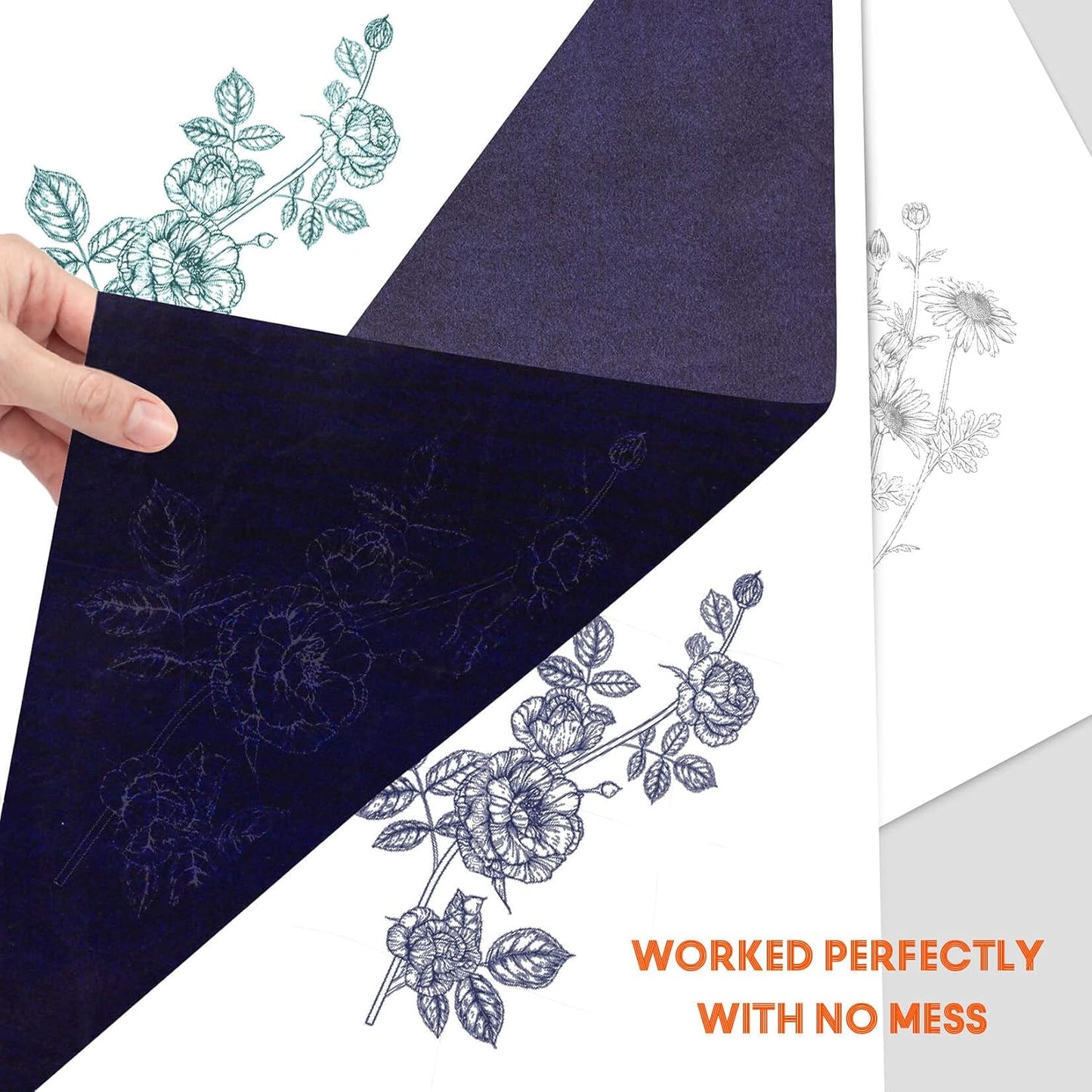 Carbon Paper for Tracing Graphite Transfer-Paper - PSLER 30 Pcs Black Graphite Paper for Tracing Drawing Patterns on Wood Projects Canvas Fabric Artist Lettering Sketch Drawing A4 8.27 X 11.81 Inch