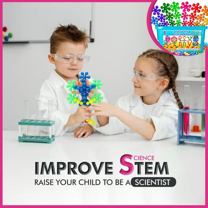 Curious 2 Learn 300pcs Pastel Building Blocks STEM Toy – Montessori Interlocking Discs Set for Kids 3+ | Educational Construction Set | Creative Gift for Girls & Boys | Safe, Durable & Colorful