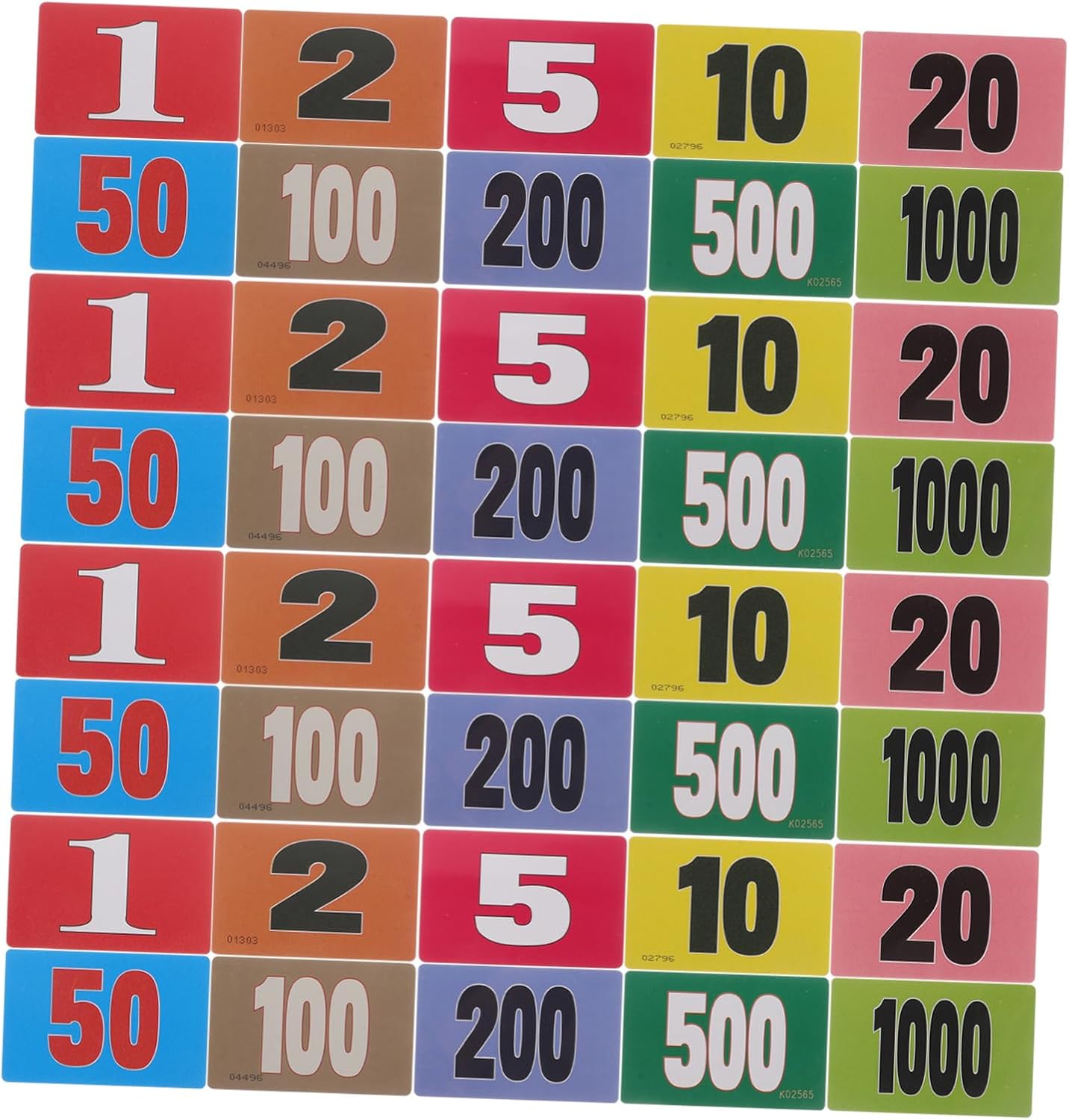 Alasum 40pcs Plastic Counting Chips Math Place Value Discs for Smooth Finish Game Tokens for School Learning Engaging Numerical Counters Fun Educational Supplies