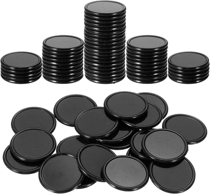 uxcell 100Pcs 0.8 Inch Plastic Poker Chips, Mini Bingo Chips Learning Counters Counting Counters Disks Markers Opaque Game Tokens for Game Play Math Counting, Yellow