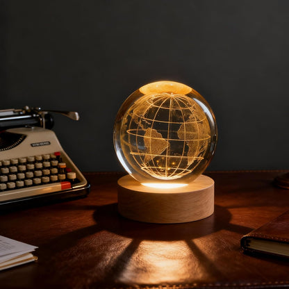 3D Solar System Crystal Ball, 2.4in Universe Gifts Decorative Quartz Glass Ball, Space Laser Engraved Model Astronomy Decor, Physics Display Sculpture Home Decor Crafts for Friends Mom Women Boys