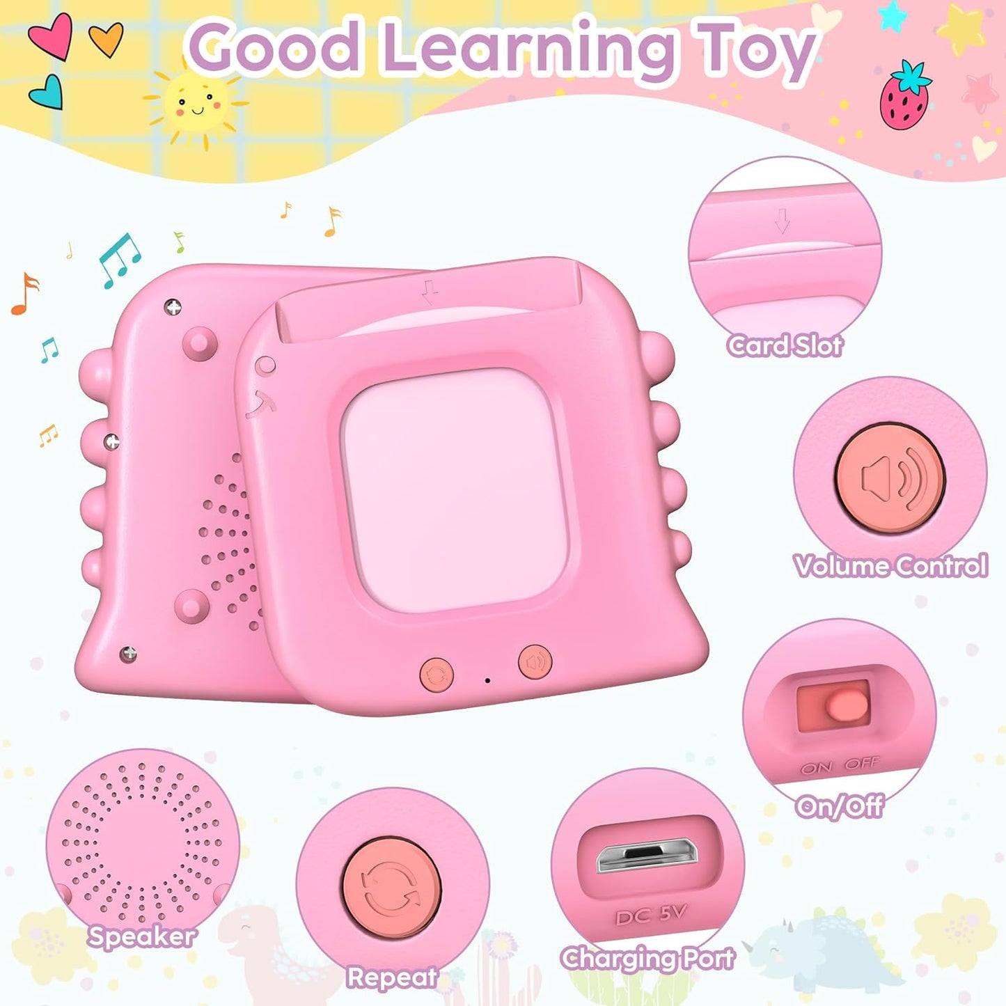 Talking Flash Cards,Kids Toddler Flash Cards with 240 Sight Words,Montessori Toys,Autism Sensory Toys,Speech Therapy,Learning Educational Gifts for Age 1 2 3 4 5 Years Old Boys and Girls