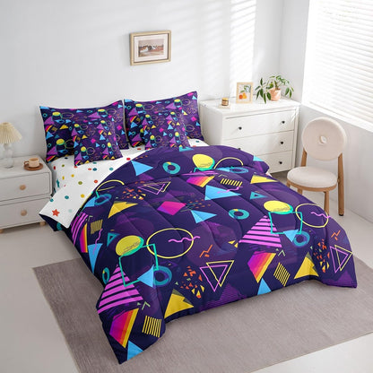 Erosebridal Chemical Equation Bed in a Bag Queen Comforter Set 7 Piece,Chemistry Bedding Sets Science Students Learning Gift Sheet Set with Comforter,Molecular Formula Education Bed Set - Colors B