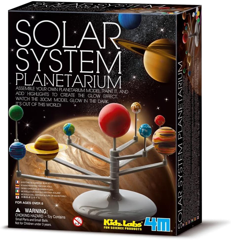 4M Solar System Planetarium - DIY Glow In The Dark Astronomy Planet Model Stem Toys Gift for Kids & Teens, Girls & Boys, Model:3427