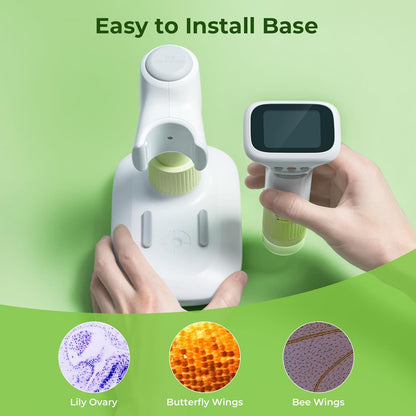 Microscope for Kids, M&G 1000X Handheld Digital Kids Microscope with 2.0 Inch Screen, Portable Pocket Miniscope Educational Science Toys for Age 3 4 5 6 7 8 9 10 11 12 Girls Boys