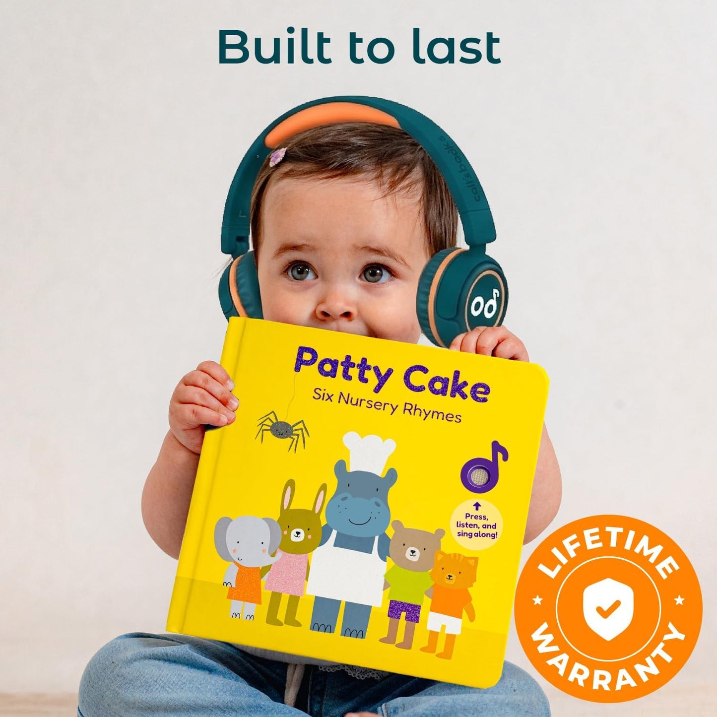 Cali's Books Rock Music Books for Toddlers 1-3 - Singing Button Sound Board Book for 2 Year Old Children, Musical Toddler Rock Songs Toys, 18 Month Interactive Learning Toy, USB-C Rechargeable