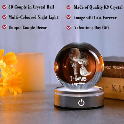 IFOLAINA 3D Solar System Crystal Ball Model Gift Space Astronomy Gift Planets Multicolor Universe Globe Ball Science Astrophysics Gift Night Light Kids Bedroom Adults Gift