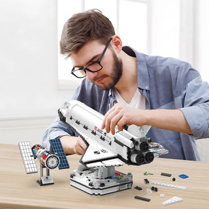 JMBricklayer Space Telescope Building Sets for Adults, Cool Space Planet Building Toys with Lights 70009, Space Exploration Telescope Model Kits for Adult, Ideal Gift for Space Lovers, Kid 14+(995PCS)