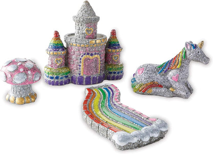 MindWare Paint Your Own Stone Unicorn Garden – Weather-Resistant Garden Rocks Paint Kit for Kids – Includes Paint, Brushes and Instructions – Ages 8 and Up