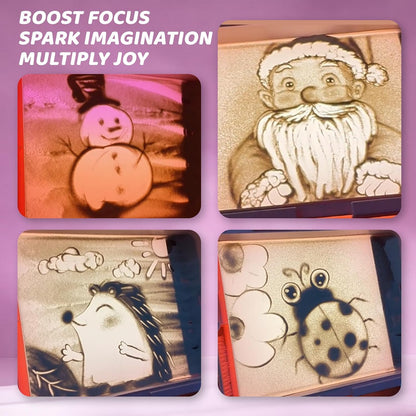 ColorWeaveArt Play Sand Art Box Toys Luminous Sand Painting Gifts for Girls Ages 4, 5, 6, 7, 8, 9,10,11,12 +Year Old, 4-12 Years Old Birthday Toy Gift for Girls Boys Party Sensory Bins